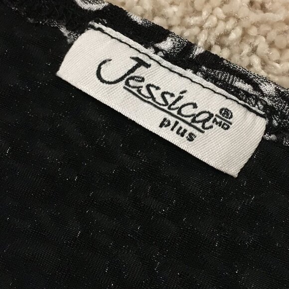 90s Vintage Floral Print Lacy 3/4 Sleeve Top - Picture 10 of 16